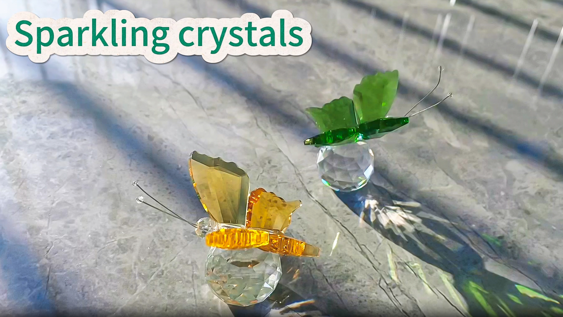 Amazon.com: H&D Crystal Flying Butterfly with Crystal Ball Base