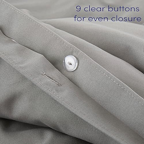 Miniatura 3 de Funda de edredón tamaño King 100% algodón, hecha en Egipto, suave de 400 hilos para ropa de cama tamaño King, juego de edredón y fundas de almohada