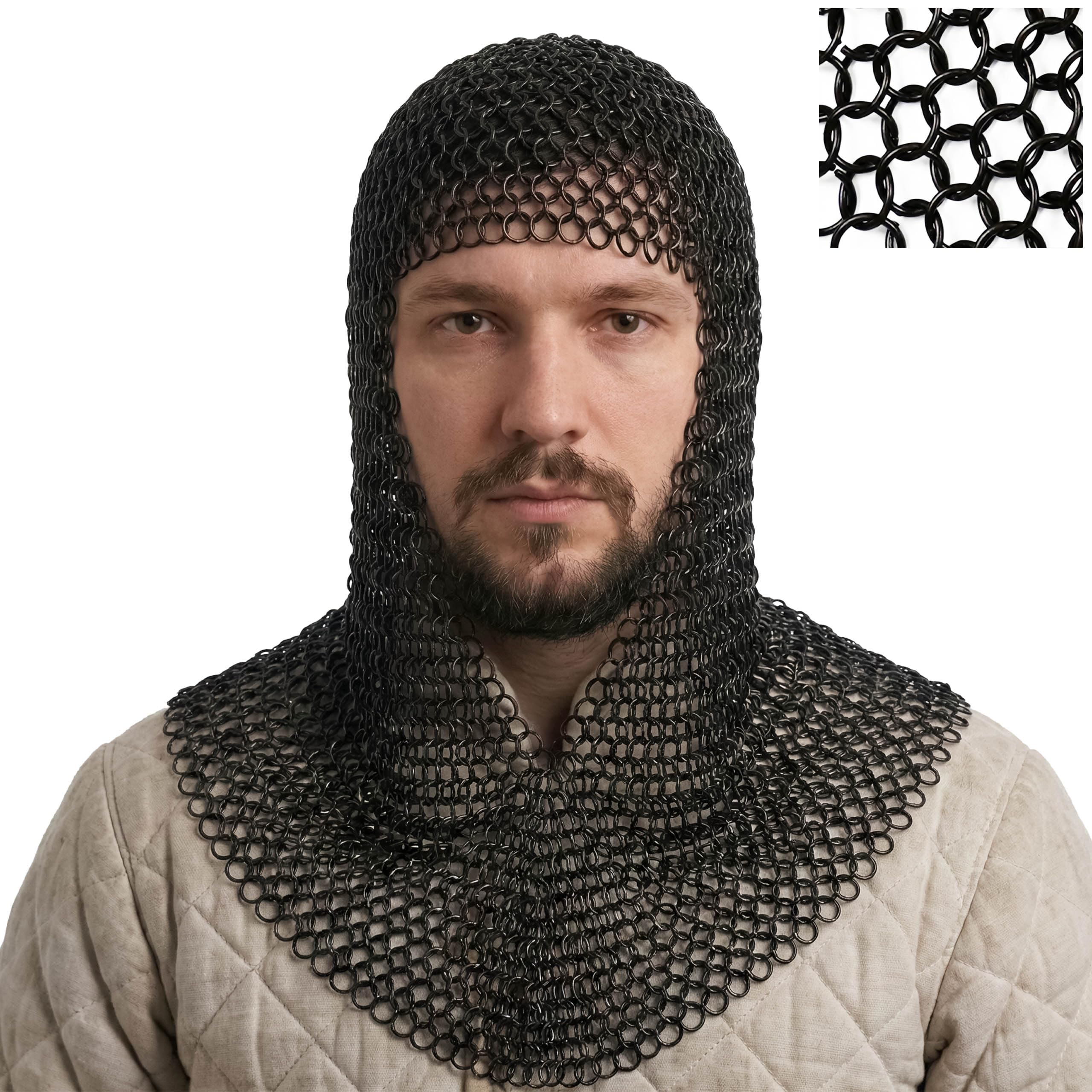 Mythrojan Chainmail Coif Accesorios de traje Unisex adulto (Pack de 1)