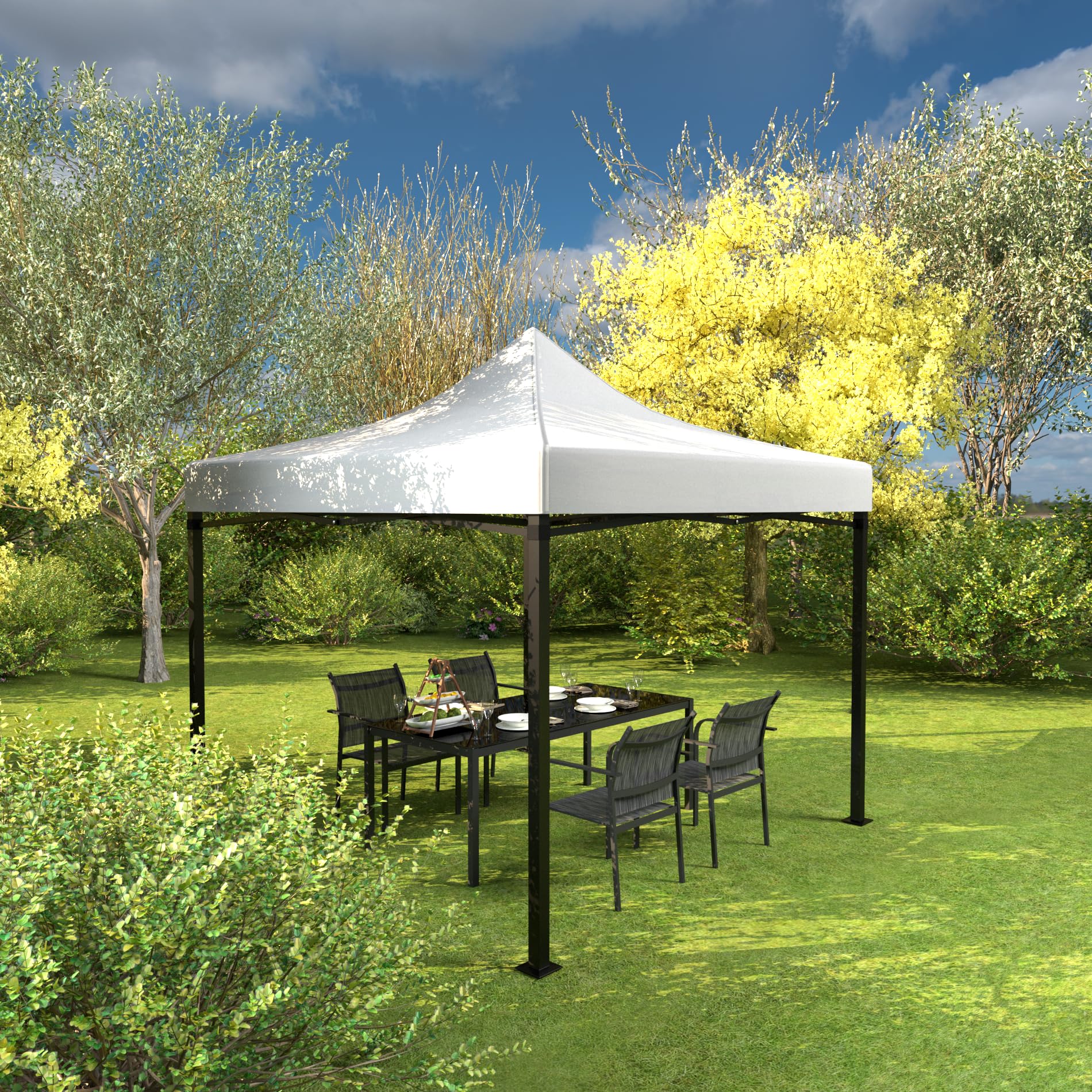 Rebecca Mobili Telo Sostituzione Per Gazebo Impermeabile Poliestere Oxford 800D 3x3 mt
