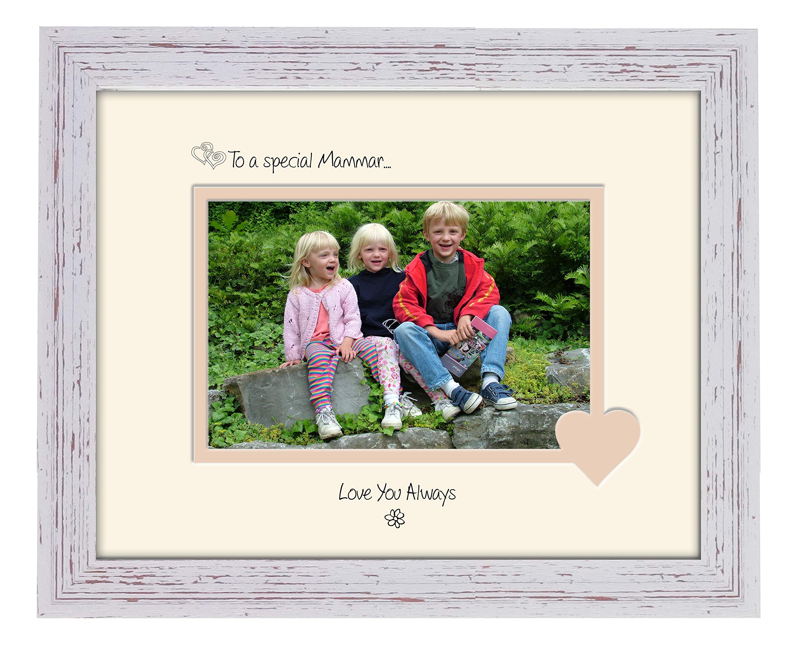 Photos In A Word Shabby Chic Frame Cream Mount Beige Inside Mammar Photo Frame Special Mammar Love You Always Double Mounted Quality Gift (Shabby Chic Frame Cream Mount Beige Inside)