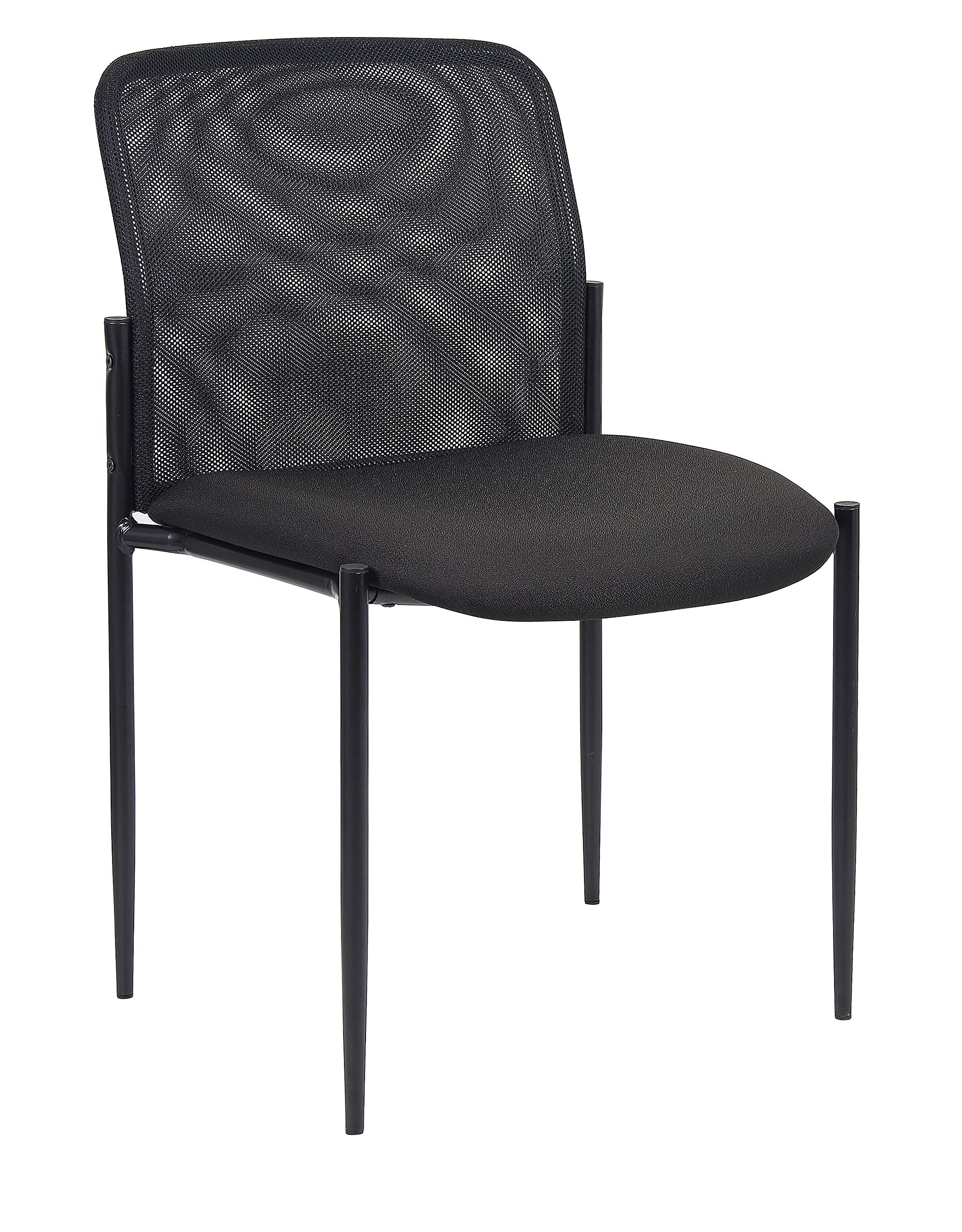 Silla de invitados Boss B6919 ideal para salas de reuniones modernas y oficinas de diseño negro