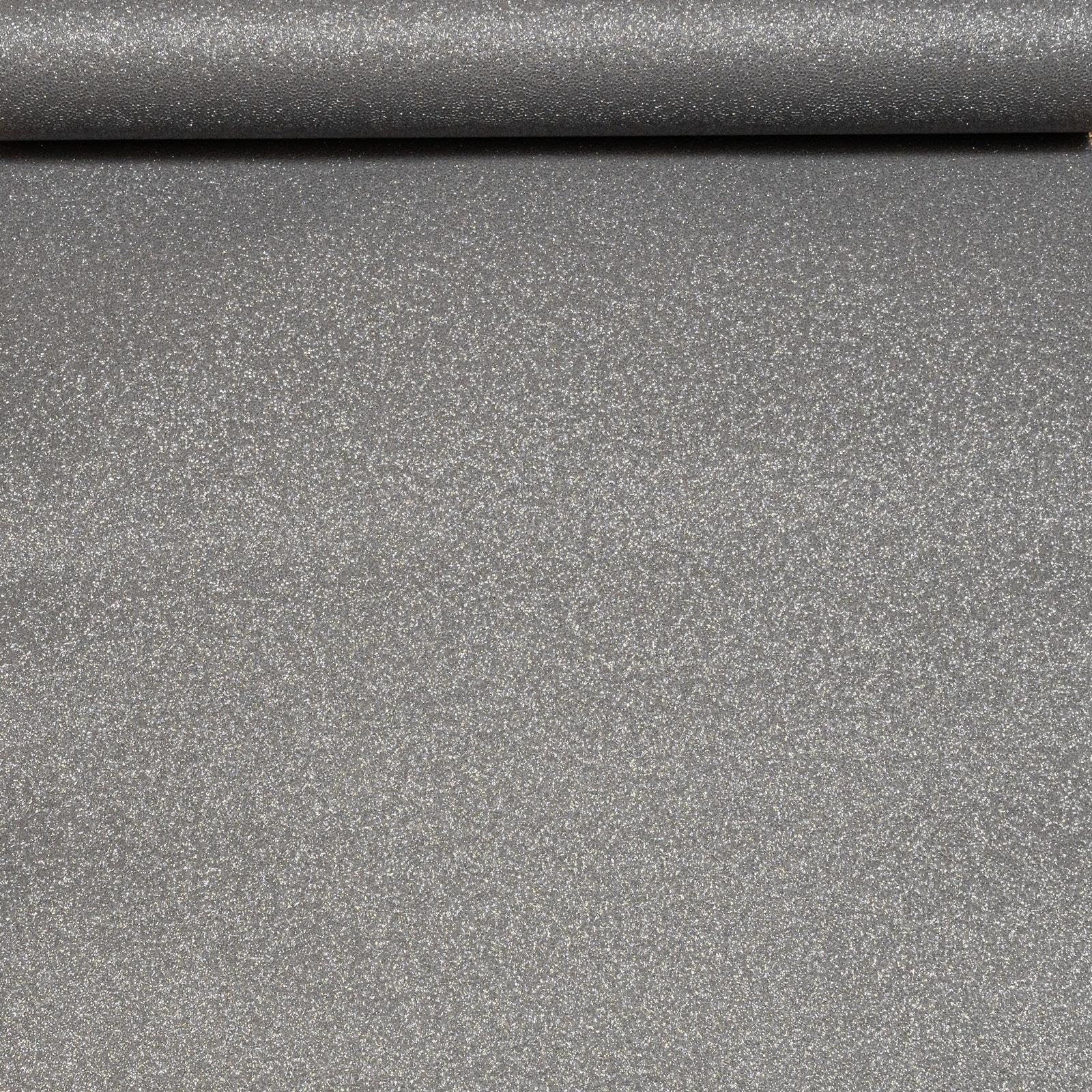 B&Q -  Plain Black Glitter Wallpaper Textured Heavyweight Thick Vinyl Free Match