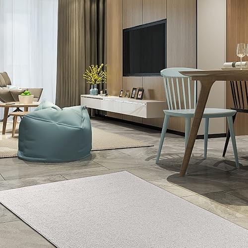 Miniatura 4 de Furnish my Place Alfombra de felpa moderna de dos tonos con patrón de rayas contemporáneo, diseño abstracto abstracto, hecho en Estados Unidos