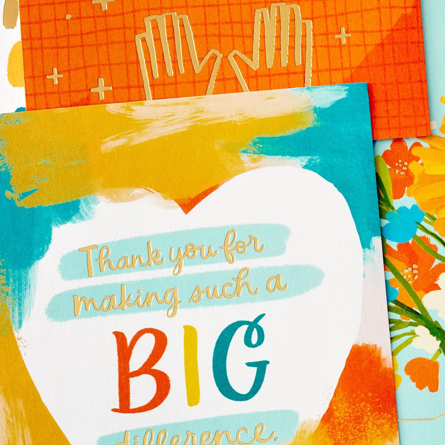 Hallmark Thank You Cards Assortment, Every Shade of Grateful (16 Thank You Notes with Envelopes) for Teacher Appreciation, Caregivers, Graduation - Image 5