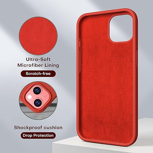 Miniatura 4 de CellEver Funda de silicona ultra duradera para iPhone 13 Mini con 2 protectores de pantalla de vidrio, protección de cuerpo completo, funda