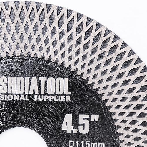 Miniatura 6 de SHDIATOOL Cuchillas de sierra de diamante para azulejos, disco cortador de porcelana para corte secohúmedo, molienda de mármol de cerámica, diámetro