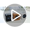 Exlliy Rotating Productivity Timer 5, 25, 10, 50 Minutes Preset, Desk Cube w/Gravity Sensor for ADHD, Mute Functions, Ideal for Work, Study, Kitchen, Back to School (1, Wood Grain Finish) - Image 8
