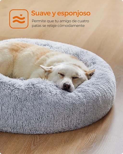 Foto 3 de 8 de Feandrea Cama de Perros, Cojín Central Extraíble y Lavable 80 cm