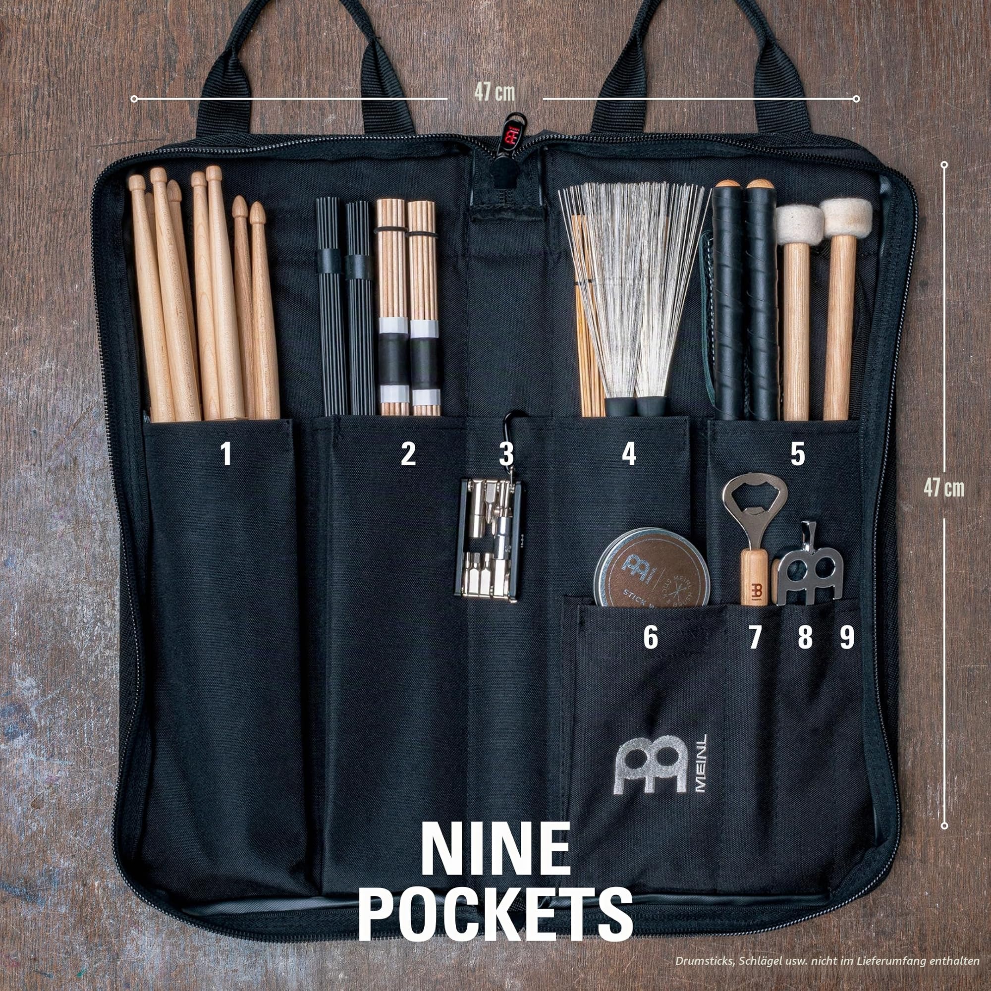 Meinl Cymbals MSB-1 Professional Stick Bag schwarz