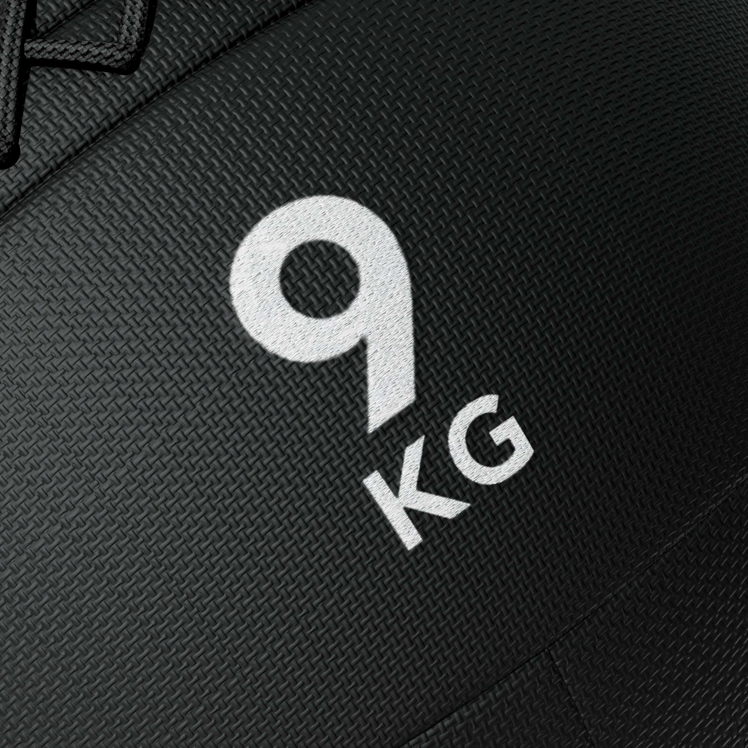 Tunturi Platinum Wall Ball – 9 kg – Nero – App Fitness inclusa