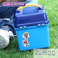 Vista 7 de DreamWorks Trolls Calcomanías de vinilo, juego de 12 calcomanías de película de Trolls para automóvil, botella de agua, bicicleta, casco, laptop