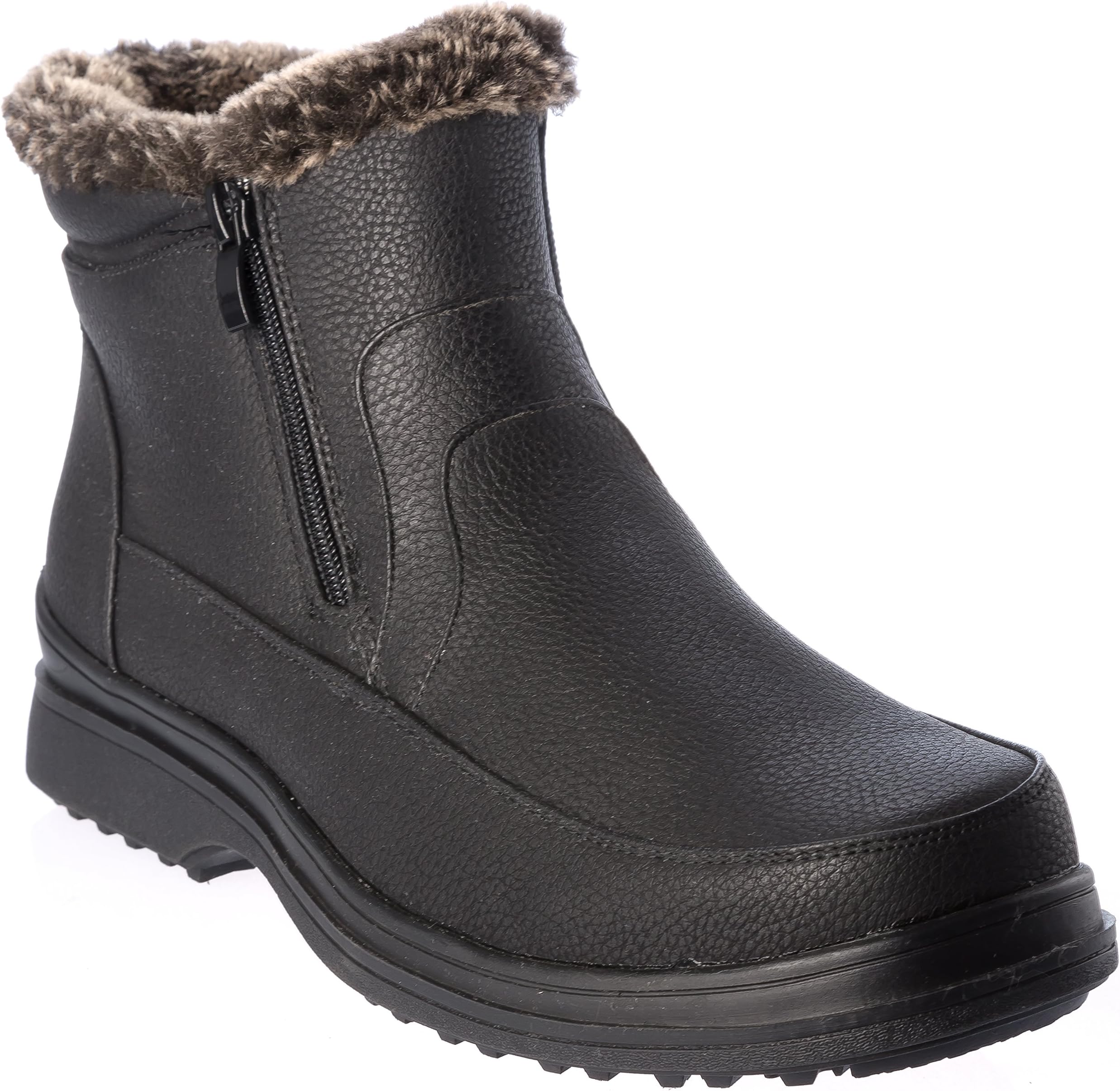 rusi02 Mens Winter Boots Fur Lining