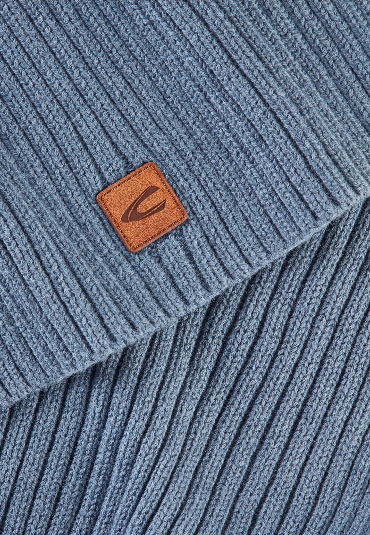 camel active 407500-4V50 Szal, Denim Blue, rozmiar uniwersalny, niebieski (Denim Blue), jeden rozmiar