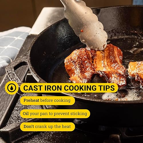 Miniatura 7 de Lodge Serie Wanderlust de hierro fundido, cocina combinada de cabina, 3.2 cuartos de galón, color negro