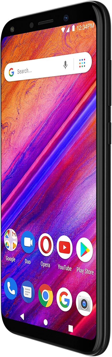 BLU Vivo X5 front view with active screen showing app icons