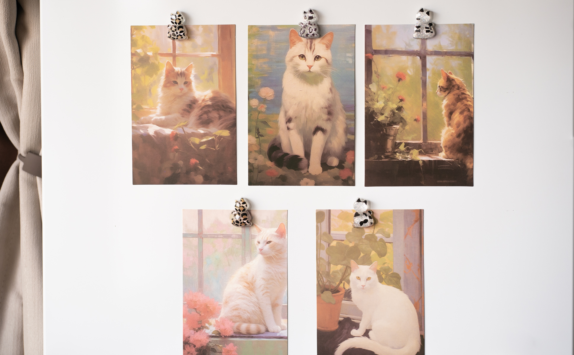 Imanes Decorativos Gato 10 unidades para Refrigerador miniatura 7