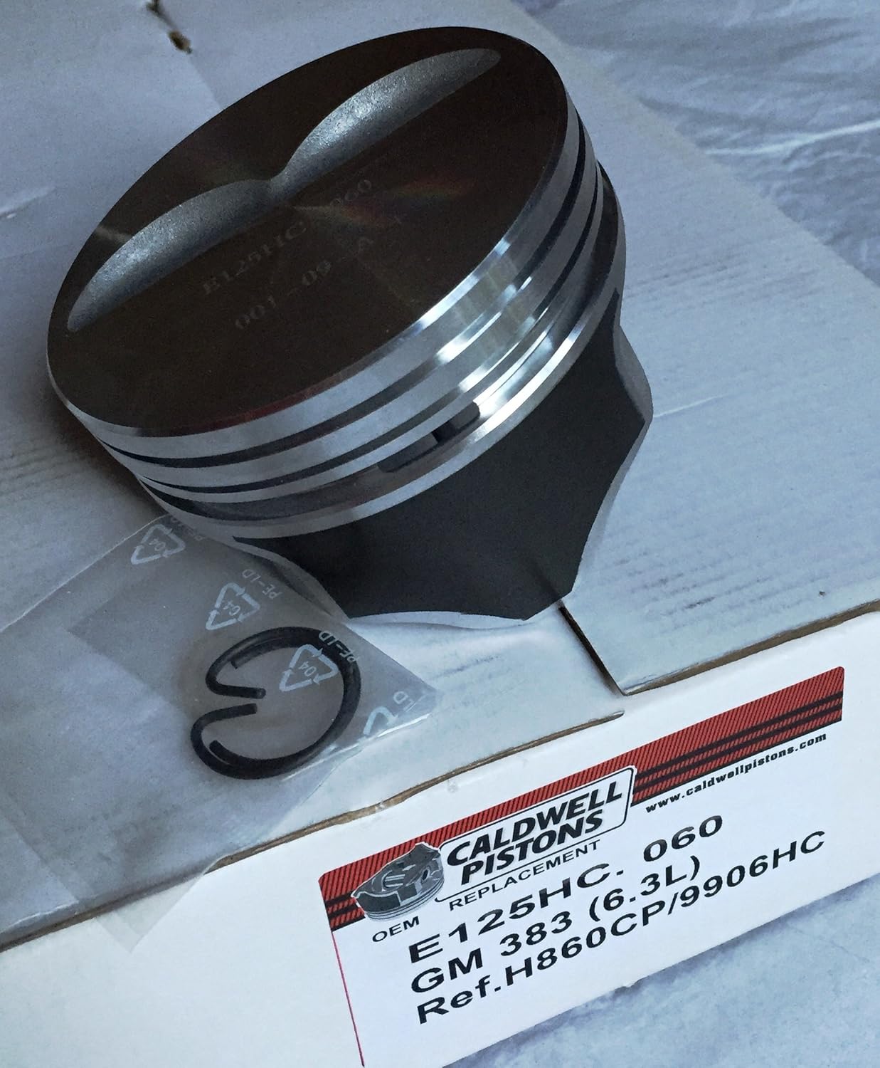 Coated Hypereutectic Piston 383 with 5.7" Rod 0.060 Over