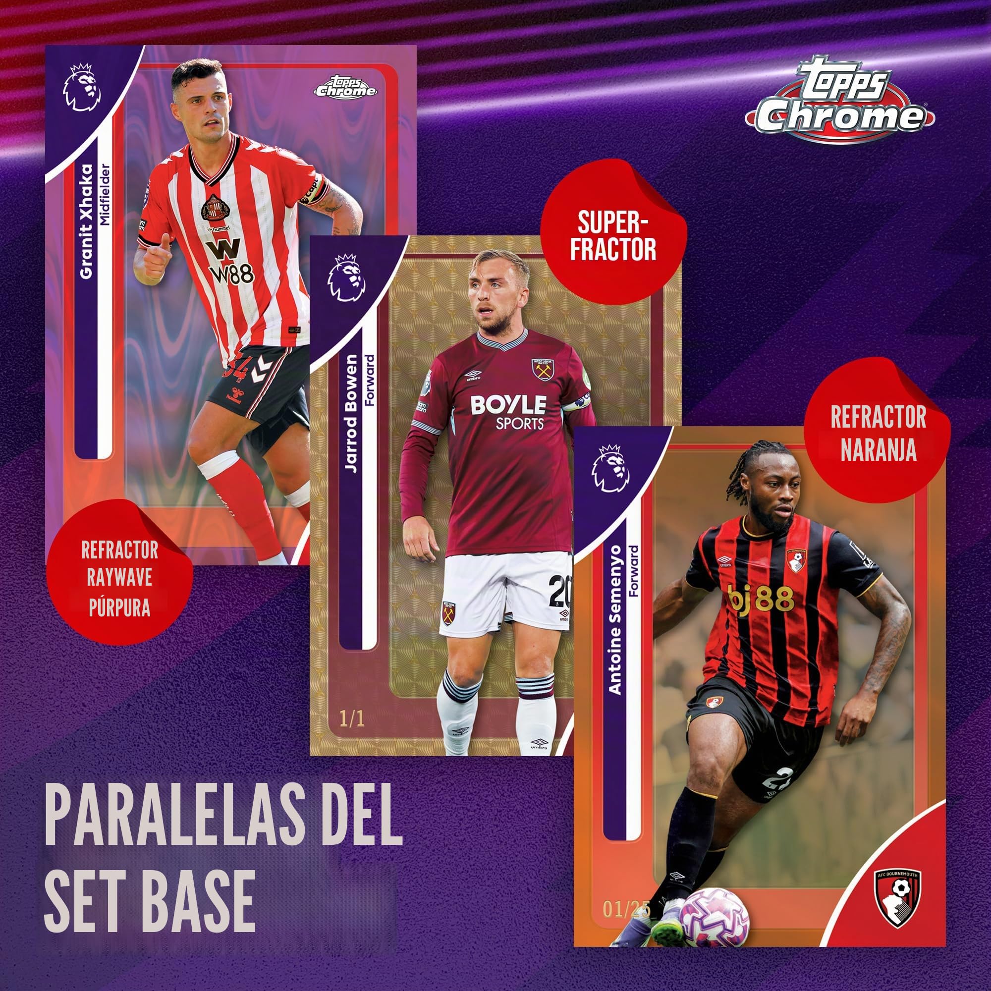 2026 Topps Chrome Premier League Soccer - Sellado de fábrica - Caja de Valor