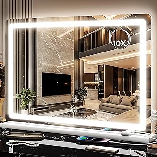 Espejo de tocador de 22 x 32 pulgadas con luc...