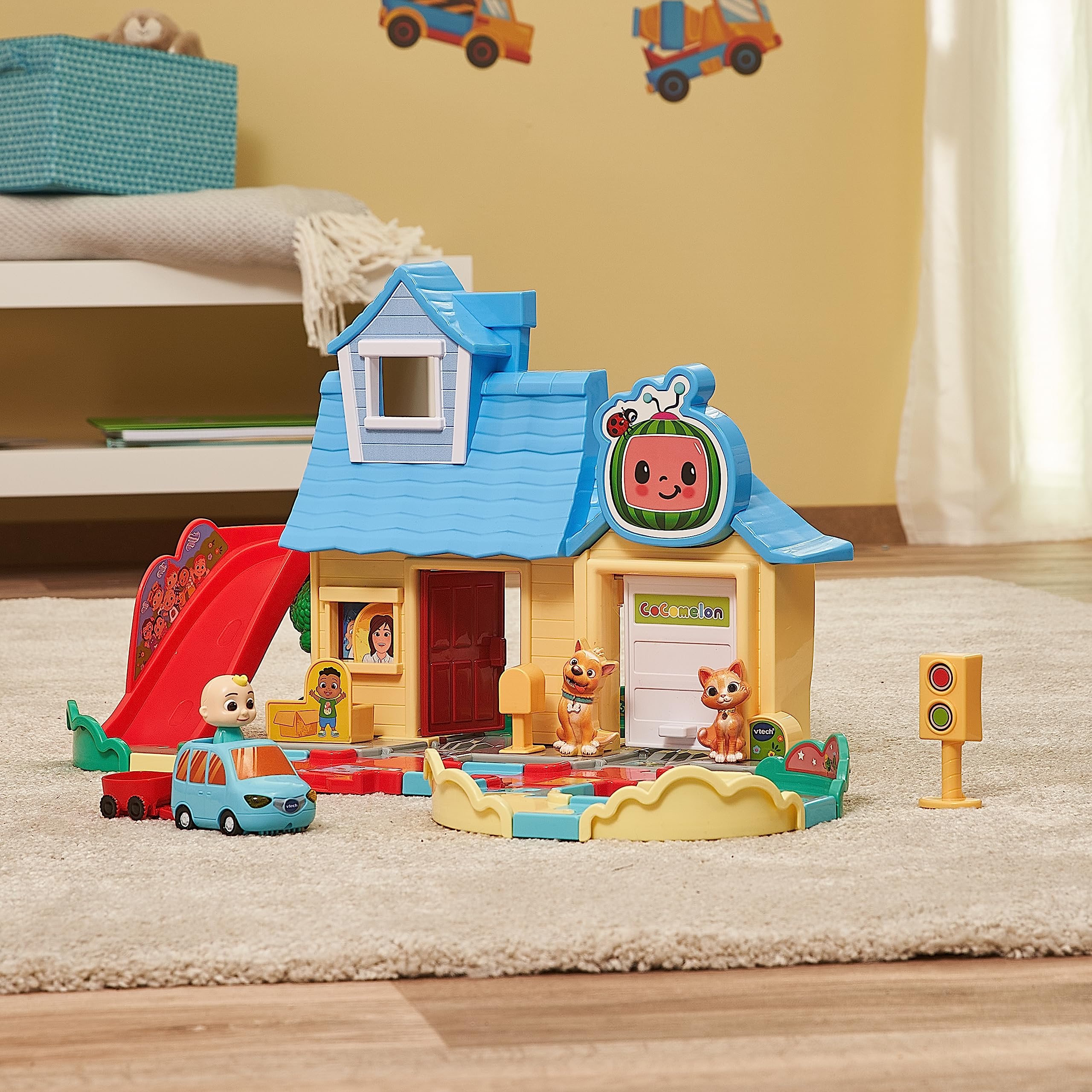 TUT TUT Baby Flitzer - CoComelon JJs Spielhaus Schienenset