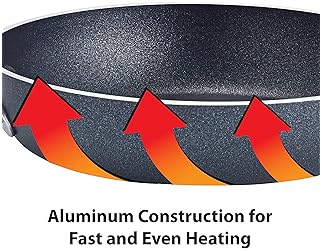 T-fal A80789 Specialty Nonstick Dishwasher Safe Oven Safe PFOA-Free Jumbo Wok Cookware, 14-Inch, Black