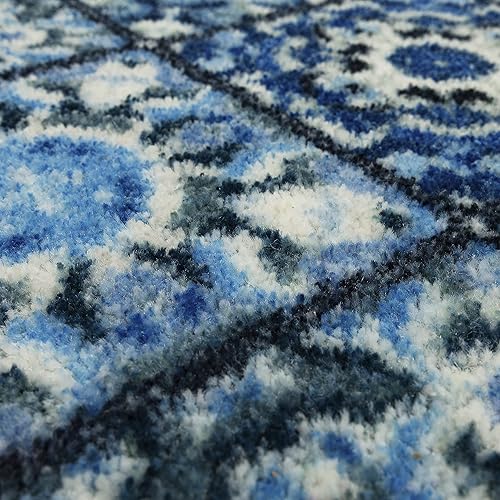 Miniatura 4 de Mohawk Home Tapete de cocina marroquí azul marino de 1 pies 6 pulgadas x 2 pies 6 pulgadas