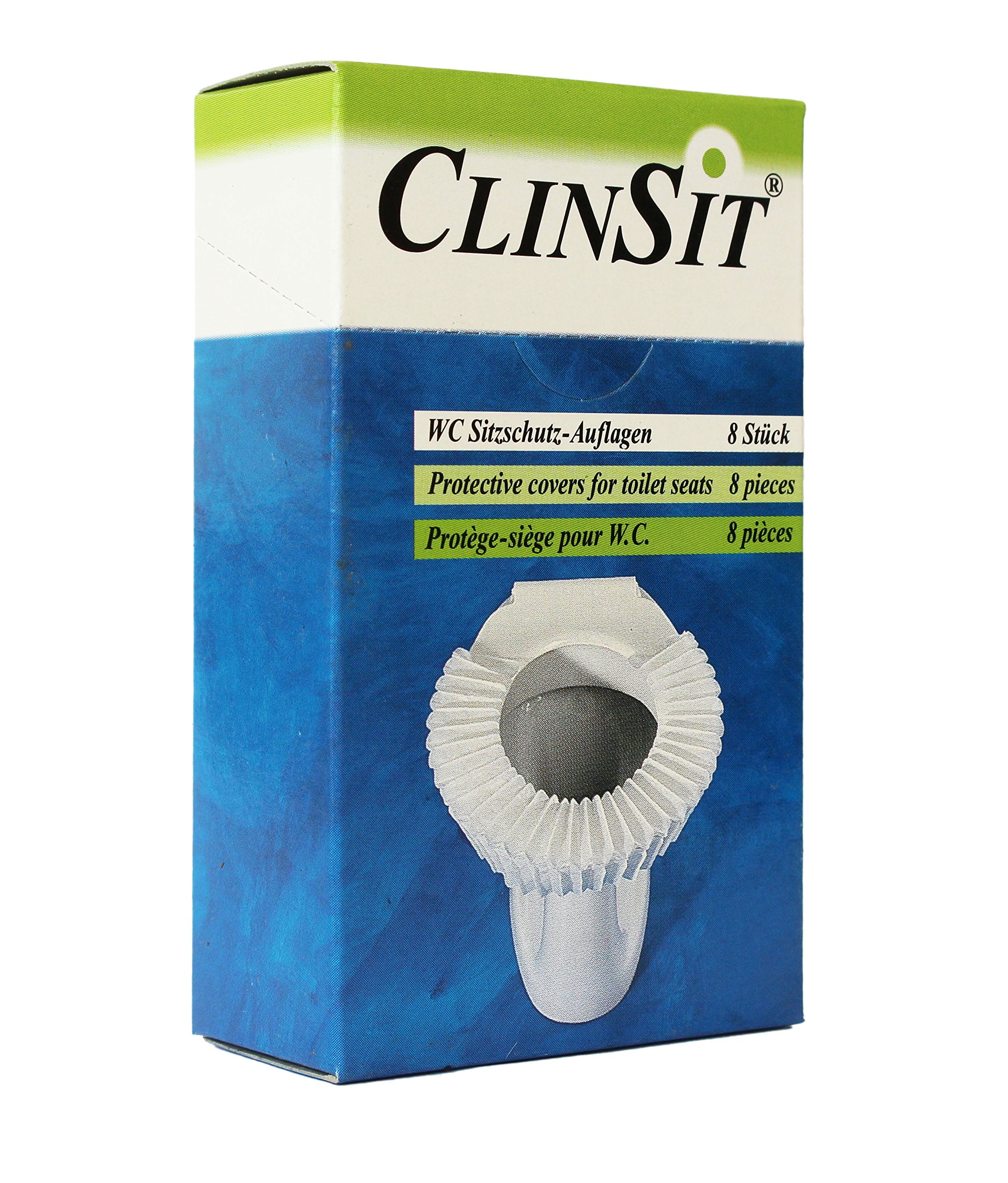 Protective Toilet Seat Covers - Toilet Seat Covers, Toilet, Toilet Seat Protector - Hygienic Protection on Holiday, for Camping, Festivals or Public Toilets - Pack of 8, Small & Handy Packaging - Perfect for Travel and Outdoors... Einfach