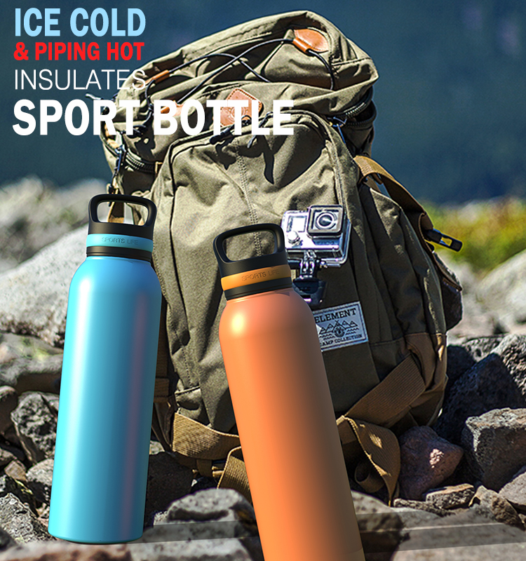 Amazon.com: OKADI Termo de botella de agua de acero inoxidable