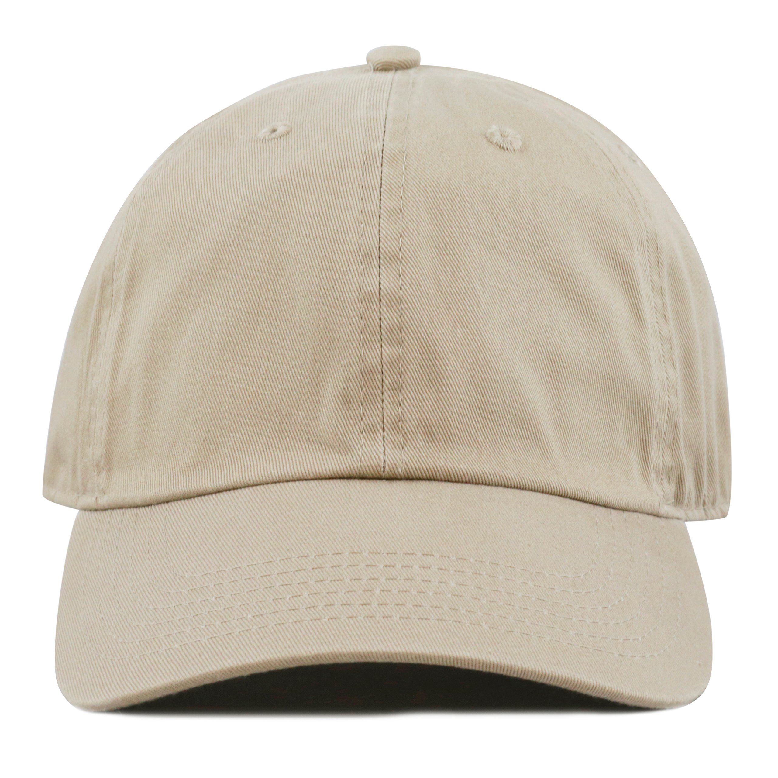 The Hat Depot Baseballkappe für Kinder, gewaschen, niedriges Profil, Baumwolle und Denim, LSF 50+, einfarbig