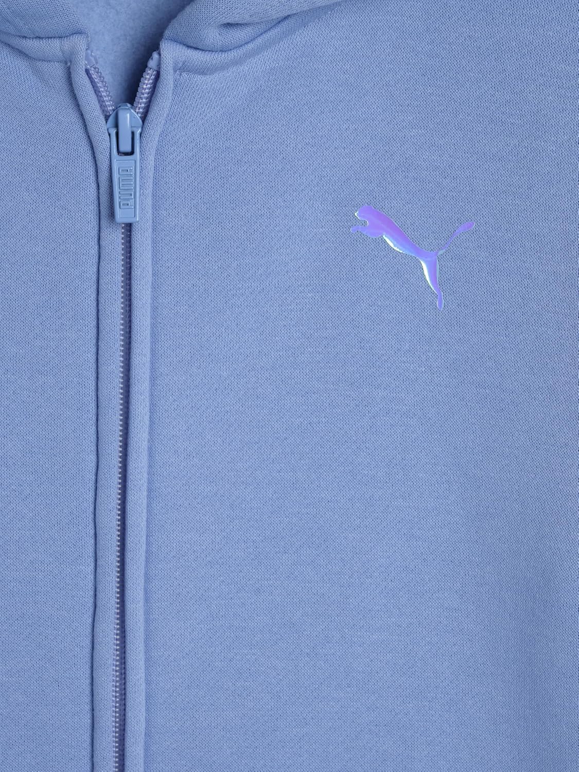 PUMA Girls' Core Logo Zip Up Hoodie