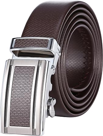 Mio Marino Classic Ratchet Belt - Premium Leather - 1.38 Wide - Adjustable Buckle