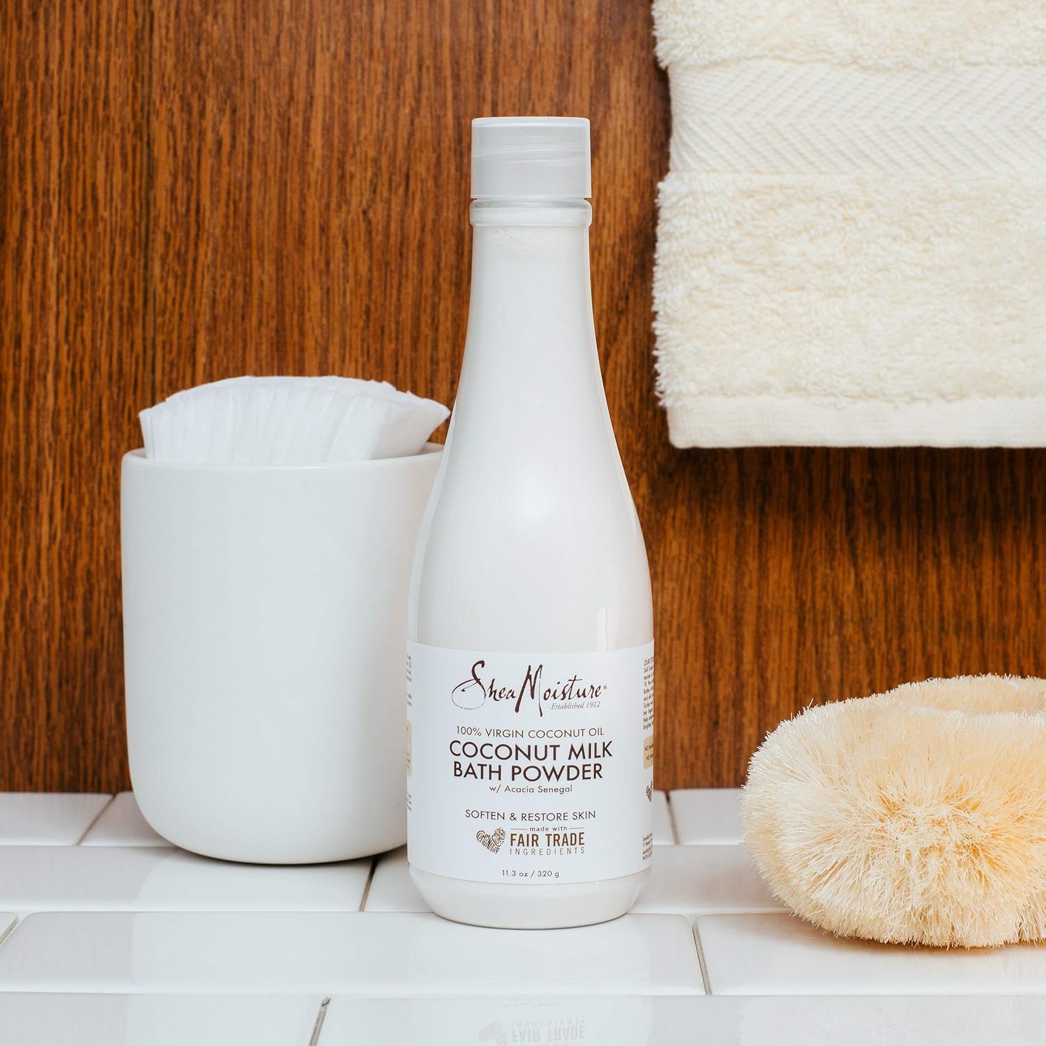 SheaMoisture Milk Bath Powder Bath Wash for Dry Skin 100% Virgin Coconut Oil 11.3 oz : Beauty