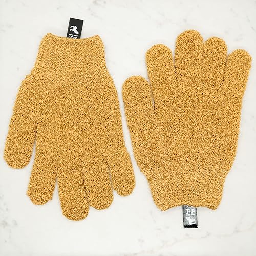 Miniatura 5 de Pete & Pedro Guantes exfoliantes de baño y ducha corporal para hombres y mujeres, frota y limpia suavemente la piel y desobstruye los poros, suaves,