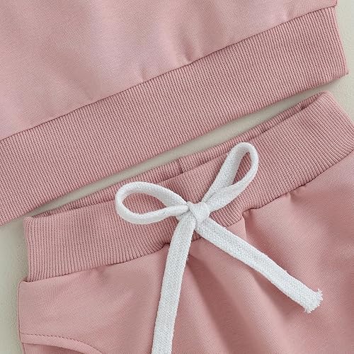 Miniatura 6 de Daddys - Ropa de bebé para niña pequeña, sudadera de manga larga, sin botones, pantalones deportivos para otoño e invierno, trajes de 2 piezas