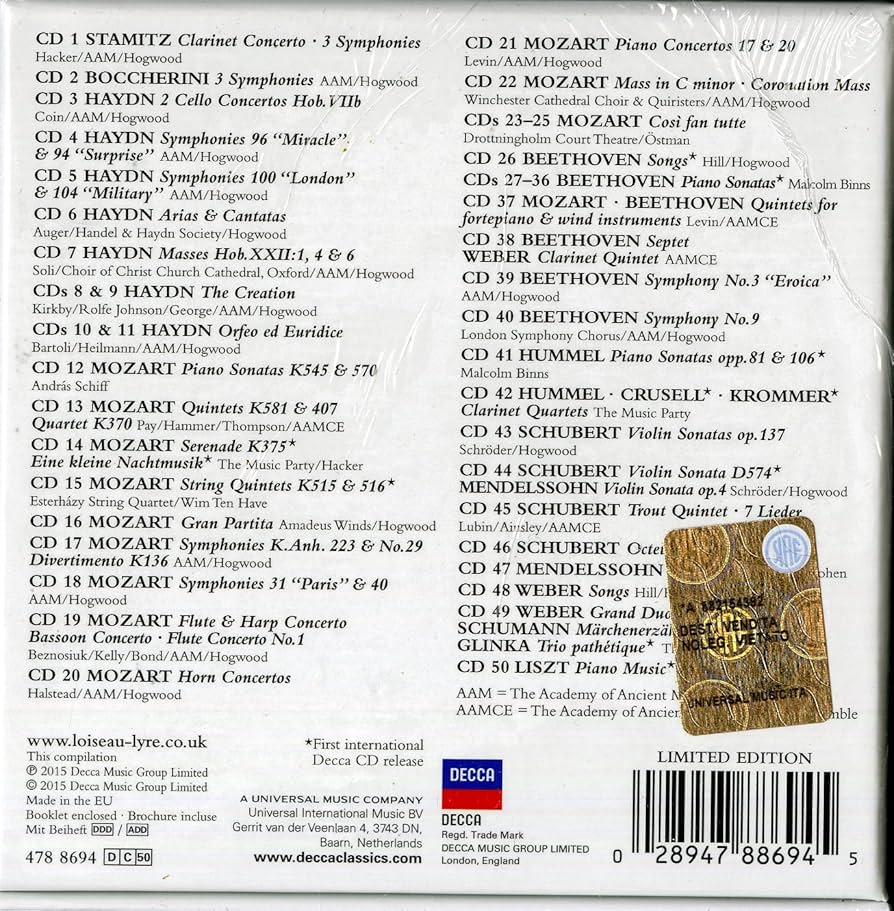 Amazon.co.jp: L'oiseau-Lyre -.. -Ltd-: ミュージック