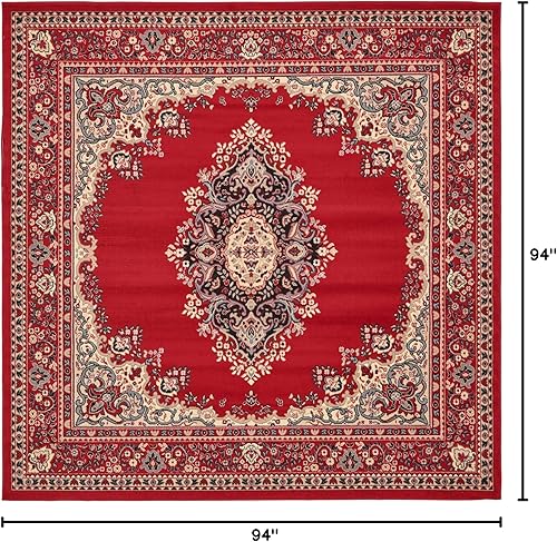 Vista 246 de Unique Loom Reza Collection- Alfombra, Polipropileno, Marrón Marrón/ marfil