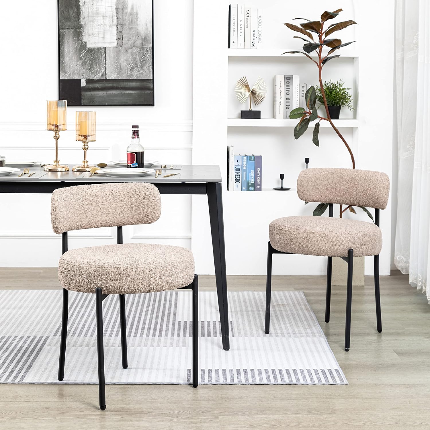 DYHOME Kitchen Chairs MidCentury Modern Dining Chairs Set
