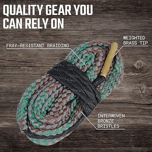 Miniatura 5 de Paquete de serpiente de barril (.22 .223 .44 .45 Cal, 0.219 in)  Reutilizable y compacto para varios tamaños de calibre  Suministros de kit de