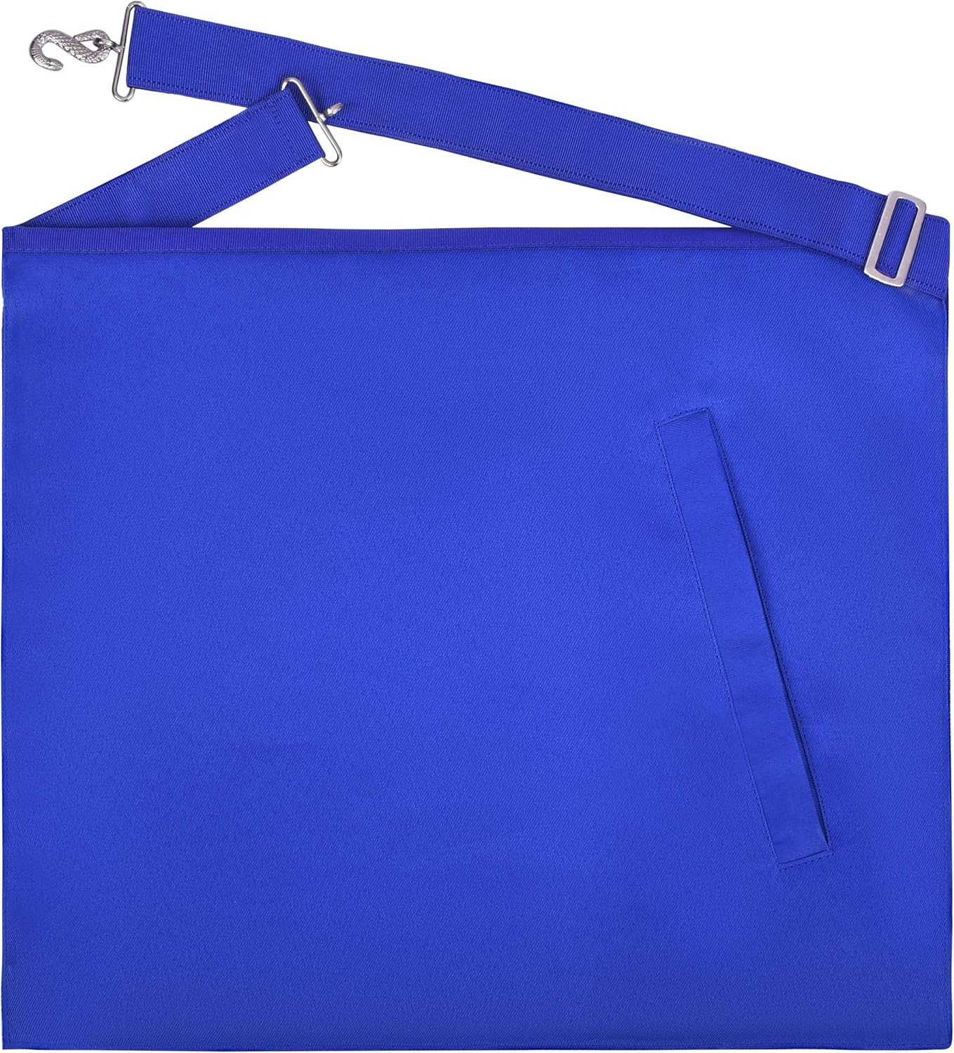 BRICKS MASONS Junior Warden Blue Lodge Officer Apron - Royal Blue Borders