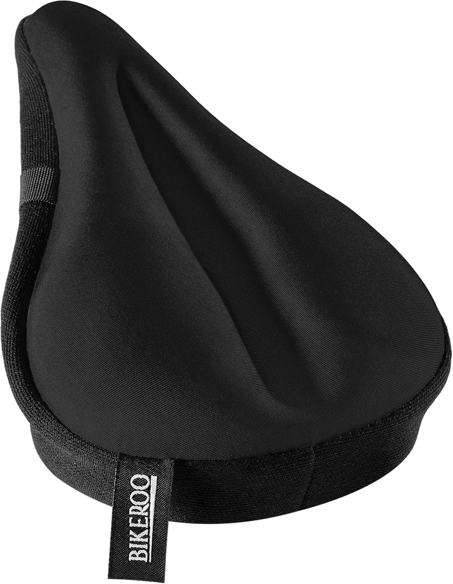 Cojín cómodo para asiento de bicicleta, funda acolchada de gel para bicicletas estáticas, de montaña y de carretera, ajuste universal para bicicletas estáticas y de pelotón