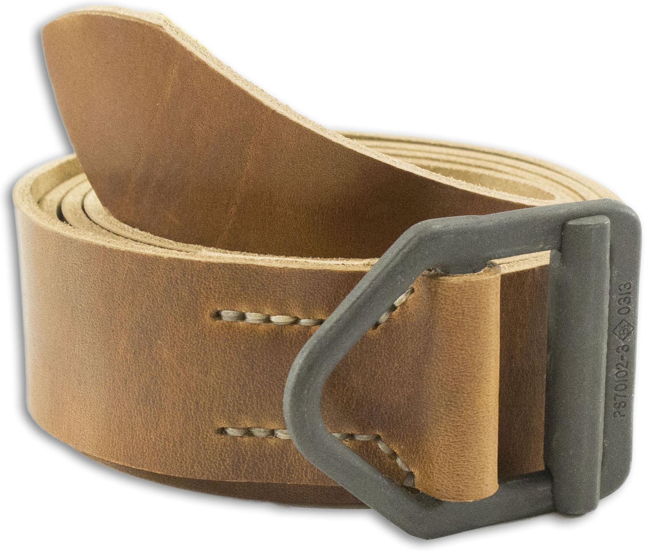 Men's Luxury Hand-Made Genuine Horween Leather Belt by Rose Anvil - 1.75" Wide (Tan)