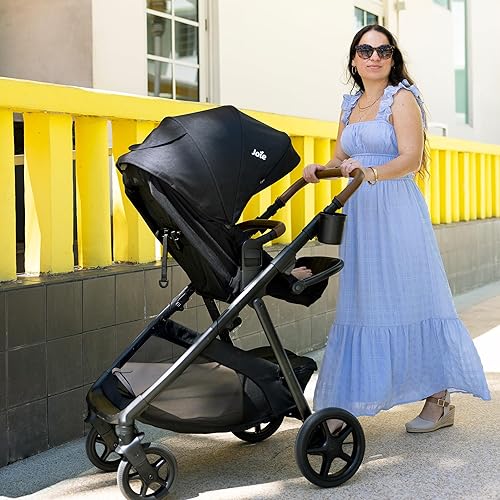 Miniatura 6 de Joie Ginger Cochecito y cochecito convertible 4 en 1, asiento ajustable en altura, suspensión en todas las ruedas, almacenamiento adicional, para