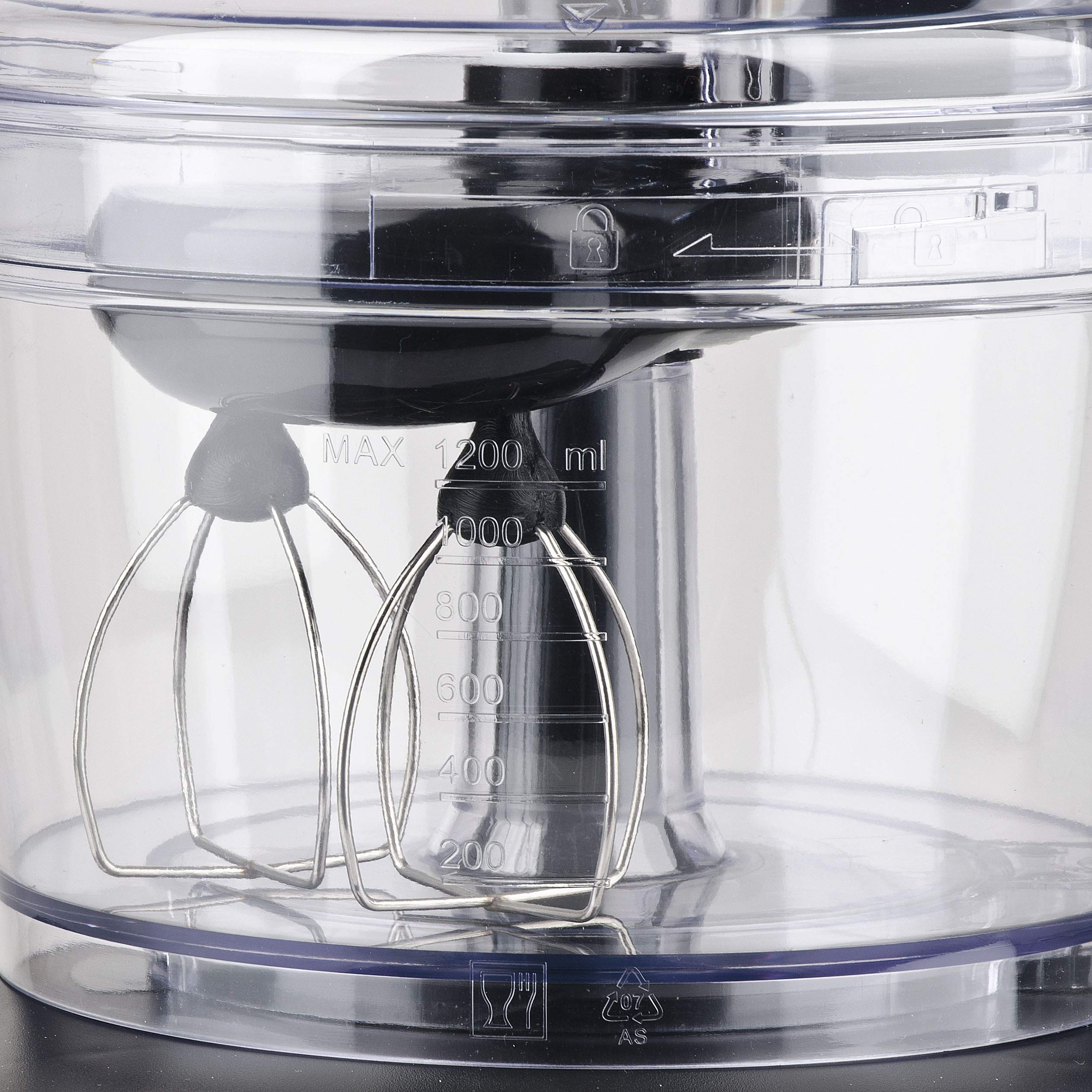 Girmi RB76 Mastro Girmi Robot Multifunción, 600 W, Cuerpo de Acero Inoxidable, Capacidad de 1200 cc, 2 Velocidades + Función Pulse, Doble Sistema de Seguridad en el Encaje, 7 Accesorios Incluidos