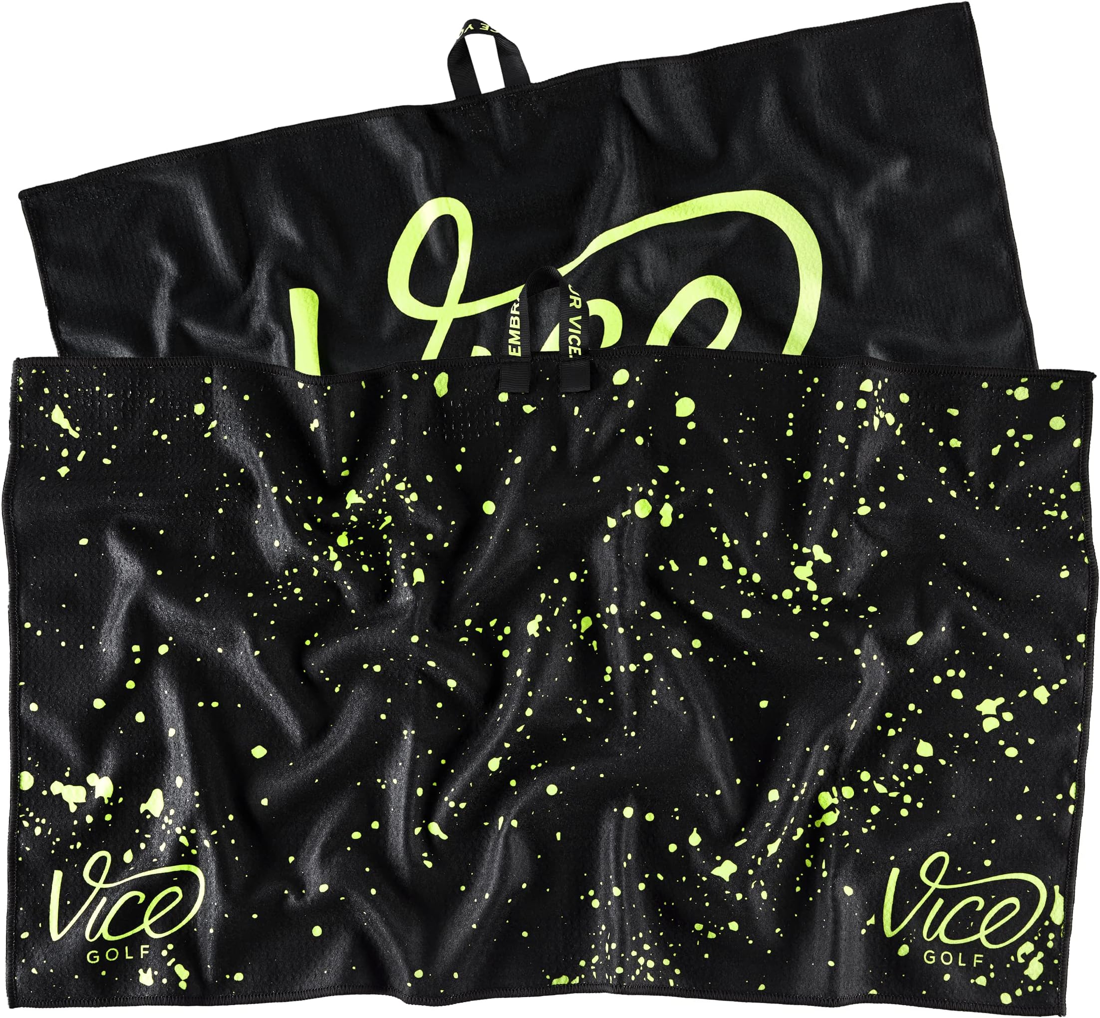 VICE Golf Shine Microfiber Towel | Drip Lime | Perfect for Cleaning Clubs and Balls | Multiple Colors Available