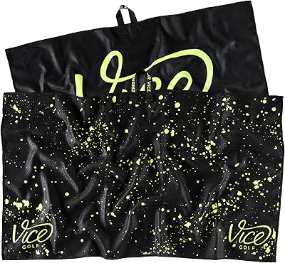 VICE Golf Shine Microfiber Towel | Drip Lime | Perfect for Cleaning Clubs and Balls | Multiple Colors Available