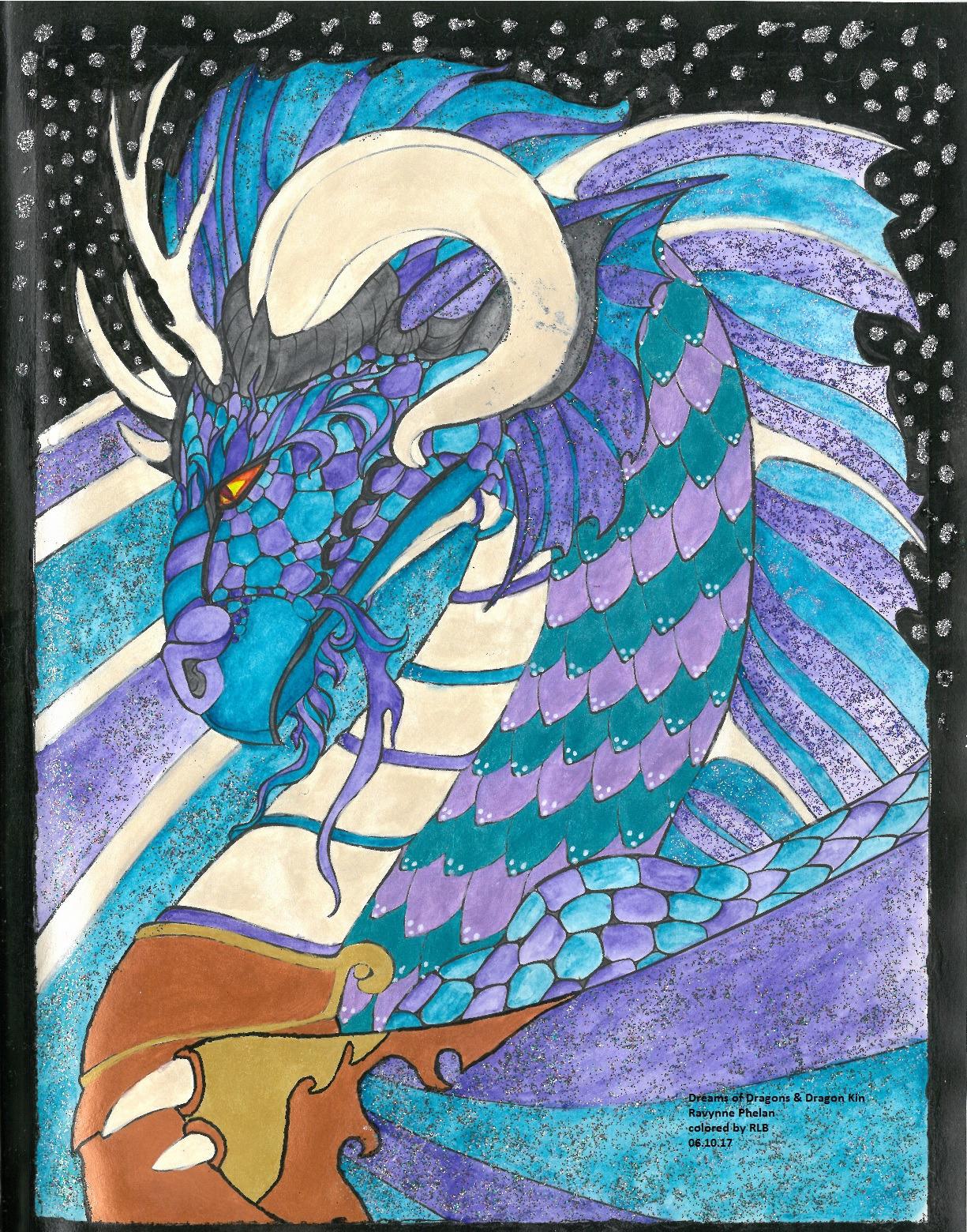 About time there is a quality dragon color book!