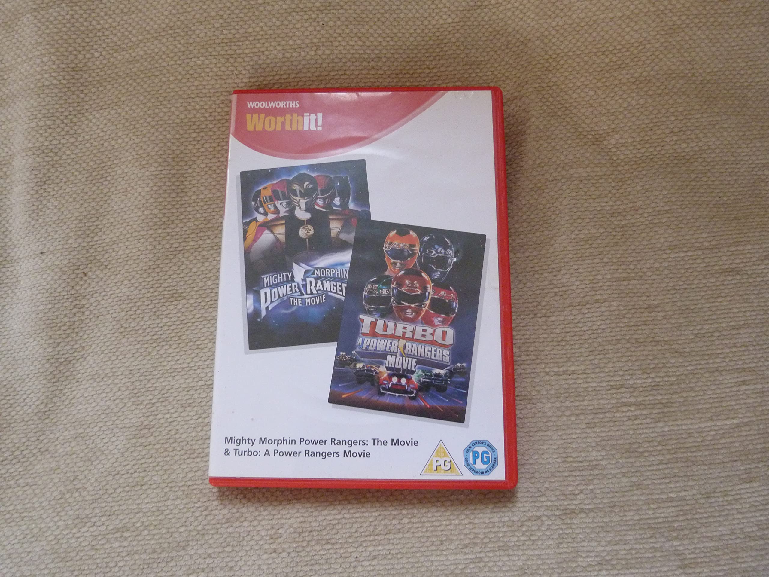 DVD de Power Rangers las películas de Turbo y The Movie en edición importada del Reino Unido