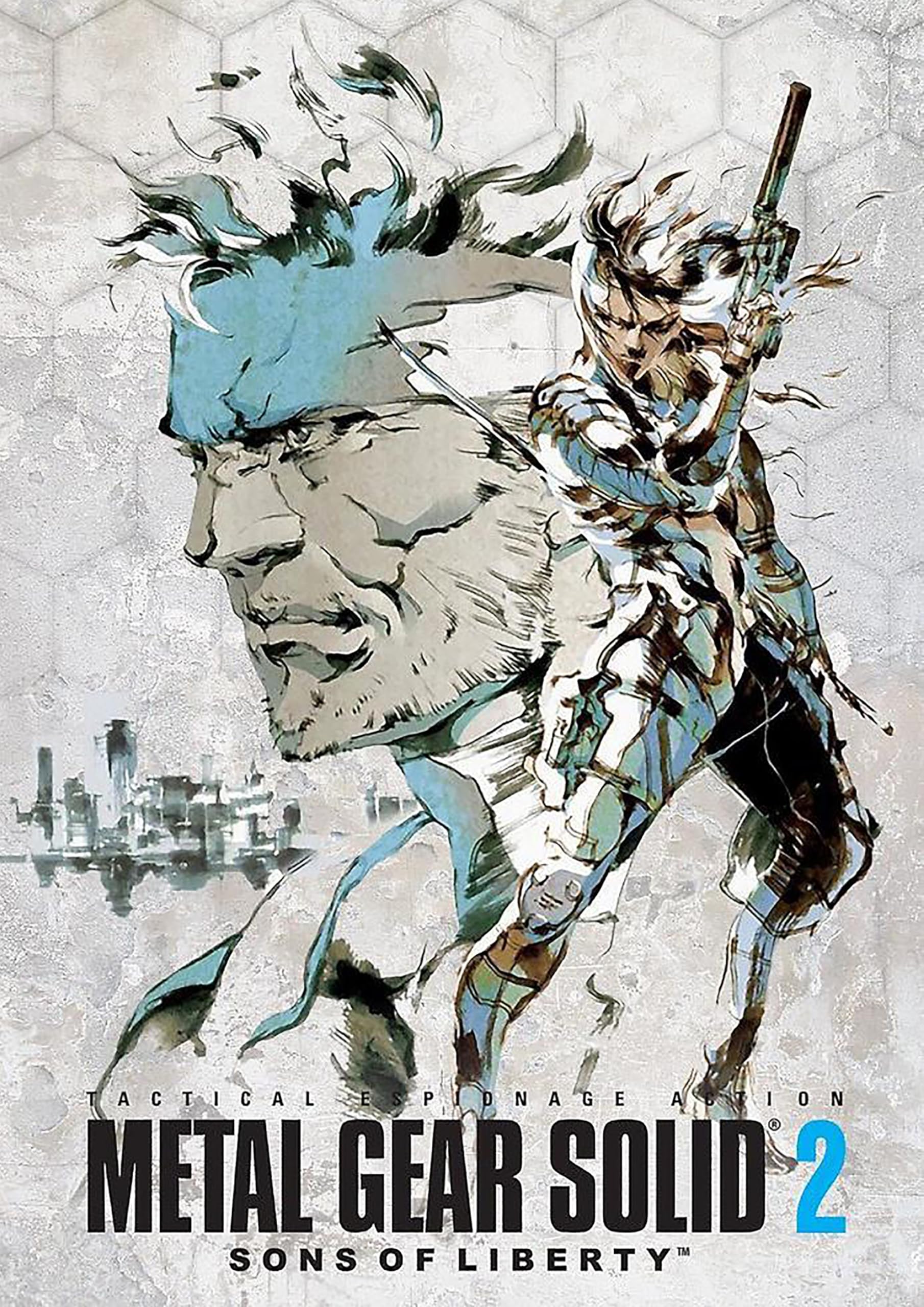 Póster Lámina Metal Gear Solid 2 Sons of Liberty. Tamaño A4 (210 x
