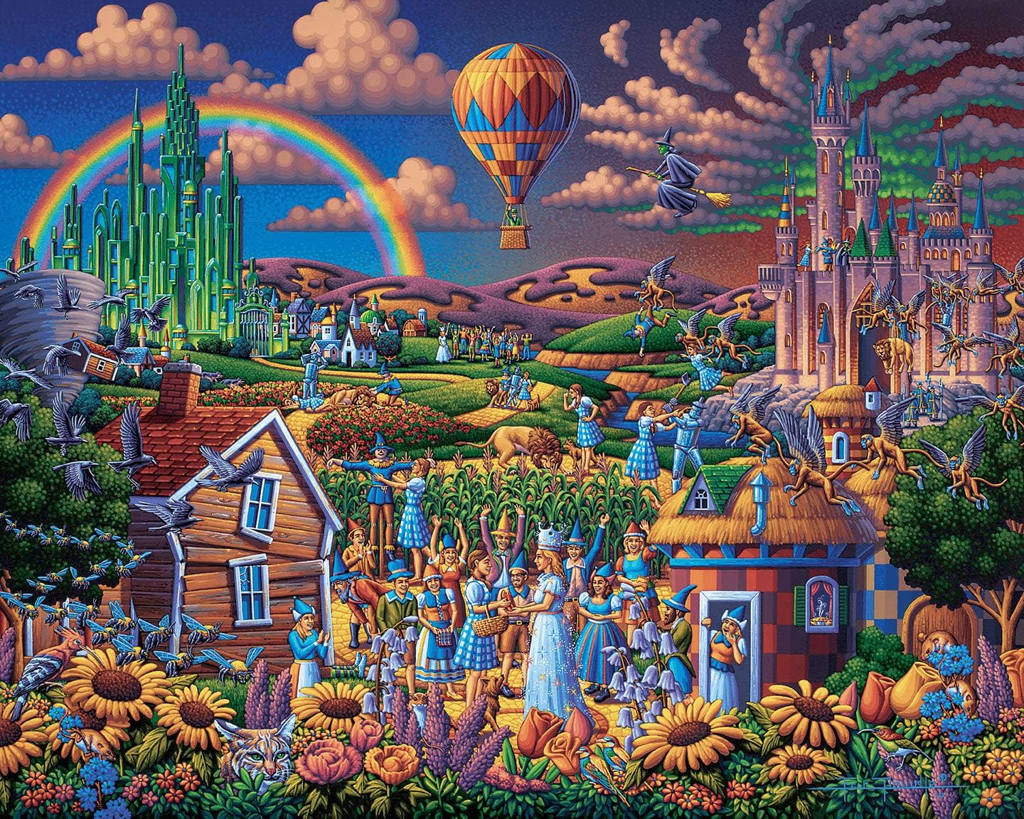Dowdle Jigsaw Puzzle - The Wonderful Wizard of Oz - 1000 Piece